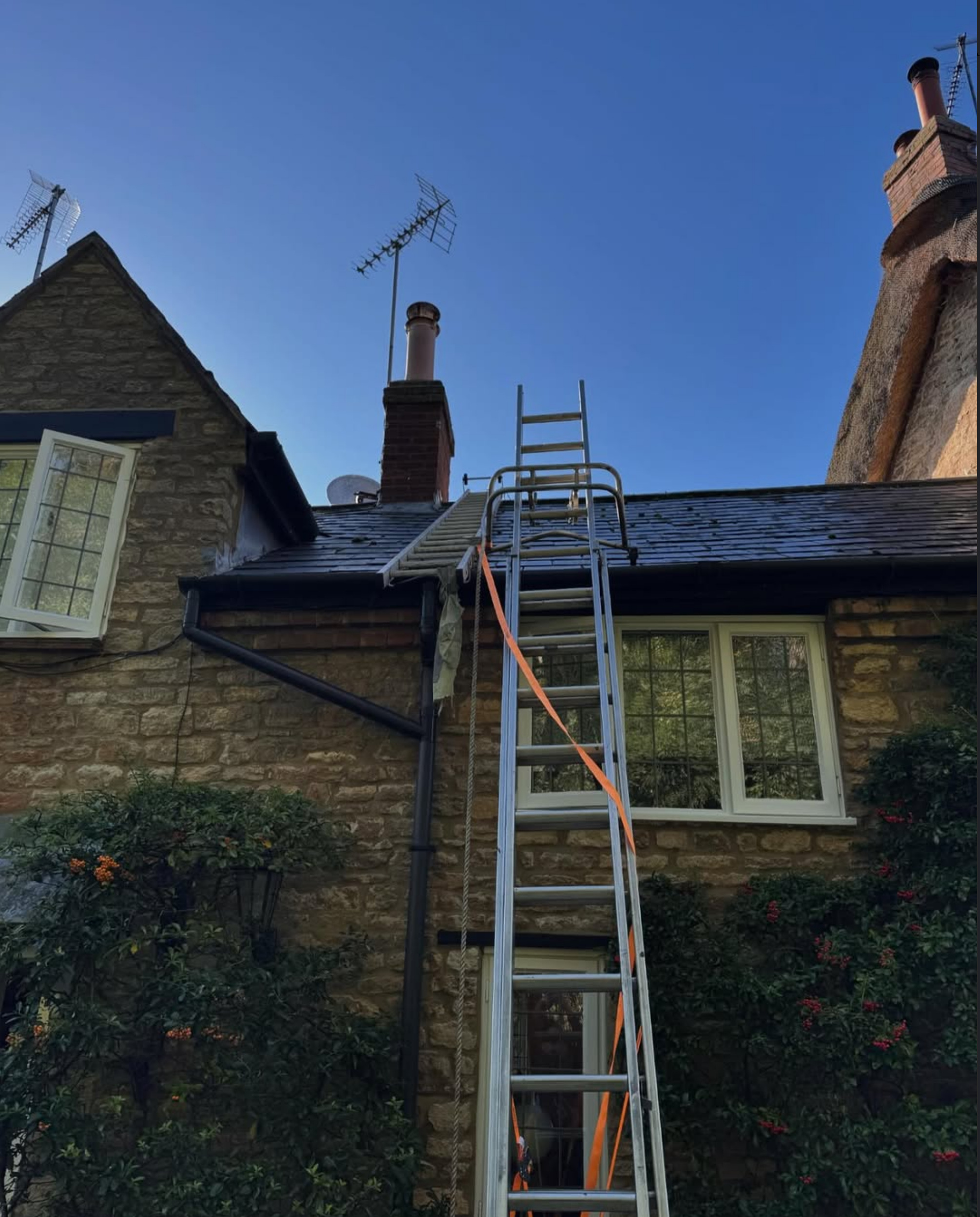 Freesat satellite dish on roof